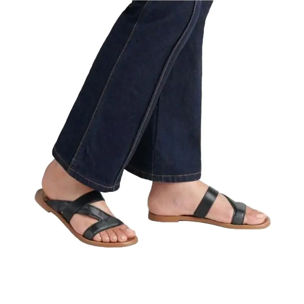 COACH HARLAN SLIP ON SANDALS IN BLACK - SIZE 10 - Picture 4 of 5